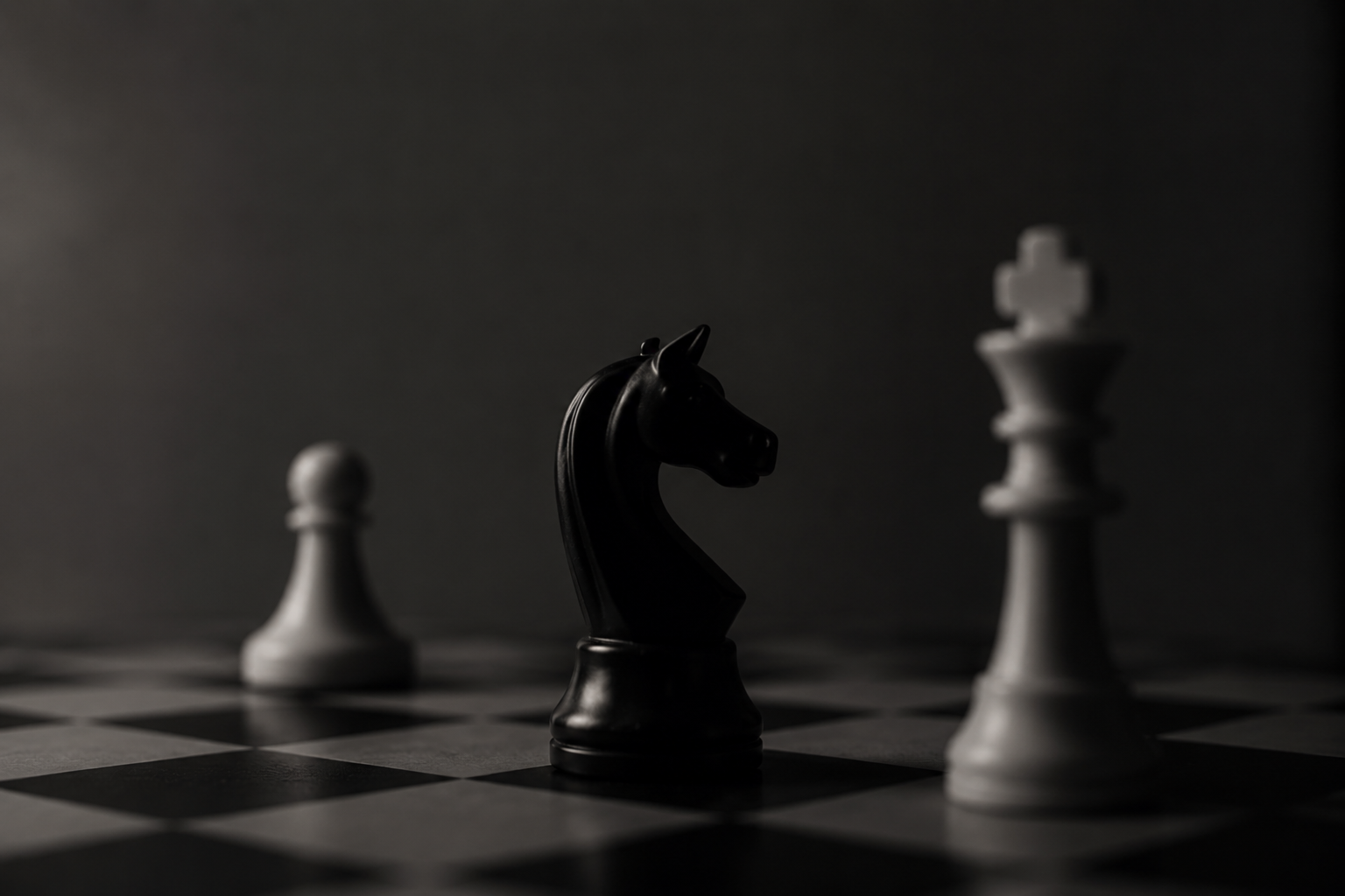 Piezas de ajedrez — estrategia y pensamiento bajo presión